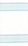 Moda - Rock Pool Toweling - 18^ Hemmed Edge - Seaglass Stripe, White