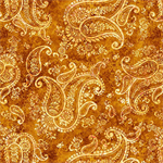 Quilting Treasures - Born To Run - Paisley, Butterscotch