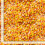 Timeless Treasures - Harvest - Packed Candy Corns, Corn