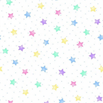 A.E. Nathan - Comfy Flannel Prints - Pastel Stars, White