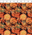 In The Beginning - Reflections of Autumn - Orange Flowers, Black