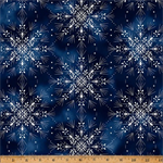 Hoffman California - Midnight Perch - Snowflakes, Midnight/Silver
