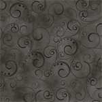 Benartex - Kanvas - 108^ Swirling Splendor, Charcoal/Gray