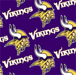 Fabric Traditions - NFL Fleece - Minnesota Vikings, Purple