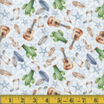 Mook Fabrics - Country Boy - Desert Song, Blue