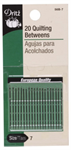 Dritz Needles - Sharps Hand Needles - Size 7 - 20 ct.- Quilting Betweens