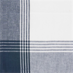 Dunroven House - Tea Towel - McLeod Border, Navy/White
