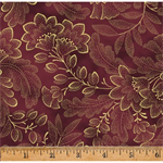 Hoffman California - Crown & Vine - LES Fleurs, Burgundy/Gold