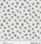 P & B Textiles - Origins - Tossed Ditzy Dot, Light Silver