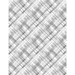Wilmington Prints - Dahlia Botanica - Diagonal Plaid, Gray Tonal