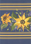 Moda - Summer Solstice Toweling - 18^ Hemmed Edge - Sunflower, Nautical Blue