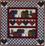 Quilt Wall Hanging Kit - Hearts & Homes  - Size: 21^ x 21^