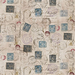 Free Spirit - Tim Holtz - Foundations - Correspondence, Taupe