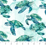 Northcott - Coral Reef - Turtles, White