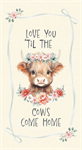 Timeless Treasures - Til The Cows Come Home - 24^ Panel, Cream
