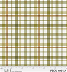 P & B Textiles - Petal Bouquet - Plaid, Sage