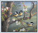 Elizabeth Studio - Chickadee Morning - 36^ Chickadee Panel
