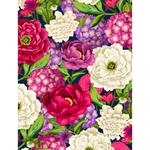 Wilmington Prints - Floral Serenade - Packed Floral, Navy