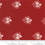 Moda - Red White Gatherings - Leaf Spray, Crimson