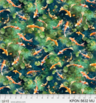 P & B Textiles - Koi Pond - Koi Pond Allover, Multi