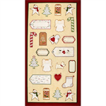 Marcus Fabrics - Wrapped In Joy - 24^ Label Panel, Multi