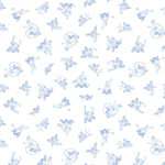 Windham Fabrics - Celestine - Angelic Toile, Cloud/Blue