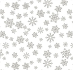 Henry Glass - Quilter's Flour - Snowflakes, White on White