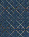Wilmington Prints - Gone Fishing - Plaid, Dark Blue