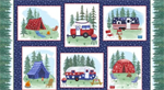 Blank Quilting - Camp USA - 24^ Camping Blocks, Dark Blue