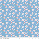 Riley Blake - Painted Petals - Blossoms, Blue