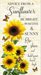 Timeless Treasures - Advice From A Sunflower - 24^ Sunflower Panel, Cream