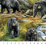Northcott - Northwood: Naturescapes Bear - Bear Scenic, Light Green