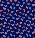 Benartex Traditions - Mid-Atlantic Shop Hop '25 - Patriotic Flags, Navy