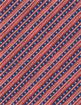 Wilmington Prints - Americana - Diagonal Stripe, Red
