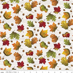 Riley Blake - Monthly Placemats - September Leaves, Off White
