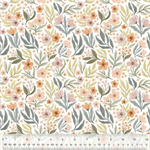 Windham Fabrics - Petal and Purr - Floral Garden, White