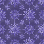 Blank Quilting - Aurora Flurries - Snowflakes, Purple