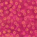 Anthology - Plum and Citrus Batiks - Daisy, Magenta