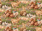 Elizabeth Studio - Farm Animals - Pigs in Grass, Green