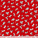 Marcus Fabrics - Aunt Grace Goes Bold - Cats, Red