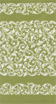 Moda - Rosie Toweling - 16^ Hemmed Edge - Scrolls, Green