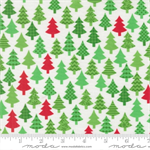 Moda - Snow Time - Christmas Trees, Winter White