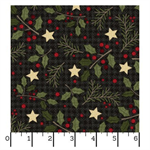 Maywood Studio - Holly Jolly Flannel - Holly, Black