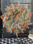 Candle Ring - Darby Berry 12^, Pumpkin