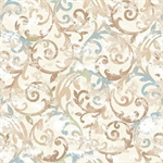 Henry Glass - Garden Symphony - Scrolls, Cream