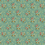 Andover - Oak Alley - Floral Sprigs, Turquoise