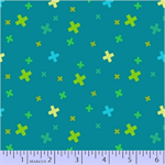 Marcus Fabrics - Do The Math - Plus Signs, Aqua