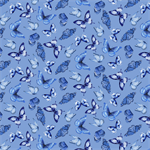 Blank Quilting - Blue Jubilee - Butterflies, Medium Blue