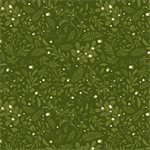Blank Quilting - Holly Jolly Calico - Swirls Foliage, Evergreen