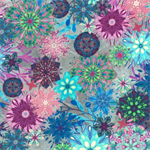 Robert Kaufman - Calixta - Packed Medallions, Jewel